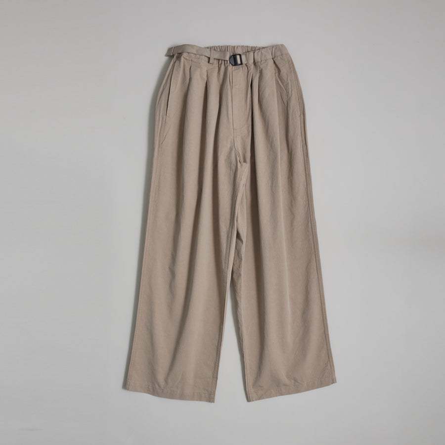 Two Tuck Wide Pants (Beige)