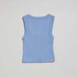 Waffle Square Tank (Pebble Blue)