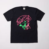 Park City Lasso Script tee (Black / Neon)