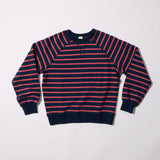 Cloud 9 Fleece Reversible Crewneck (Twilight & Dusk Rose Stripe)
