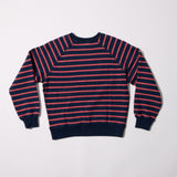 Cloud 9 Fleece Reversible Crewneck (Twilight & Dusk Rose Stripe)
