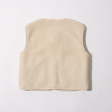 Mila Reversible Sherpa Vest (Oatmeal)