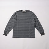 Pigment Stripe Long Sleeve (Dark Grey)