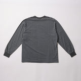Pigment Stripe Long Sleeve (Dark Grey)