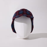 Fleece Check Trooper Hat (Purple)