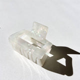 Square Hair Claw Clip (Purple Swirl)