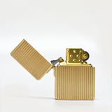 Large Kerosene Brass Fluted Lighter (Brass)