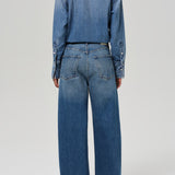 Ayla Raw Hem Crop in Doheny