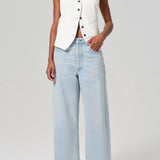 Ayla Raw Hem Crop (Sailor)