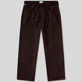Brynn Drawstring Trouser in Linen (Chocolate)