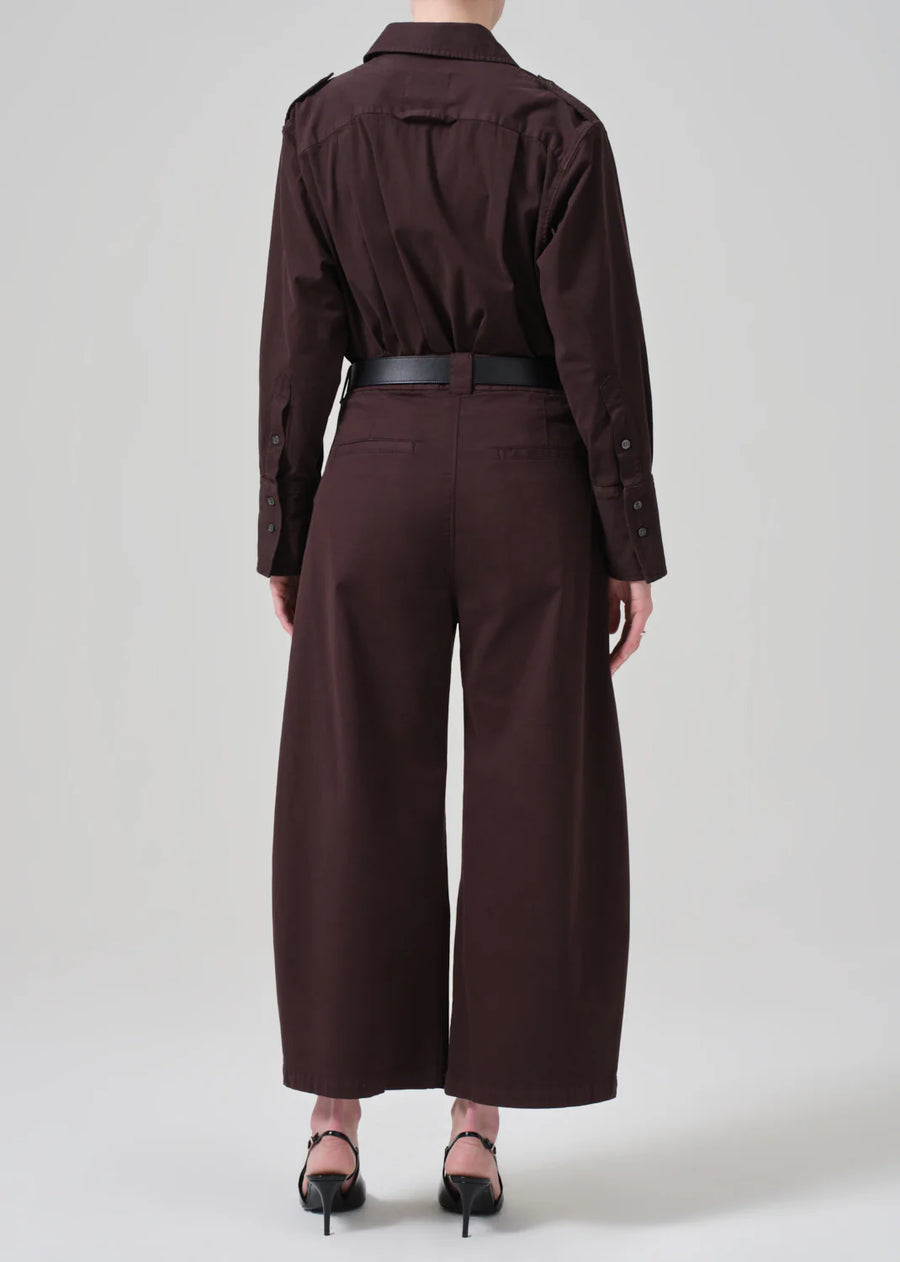 Cara Cropped Pleated Trouser