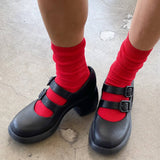 Crisp Step Socks (Red)