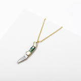 Judith Gold Abalone Safety Necklace