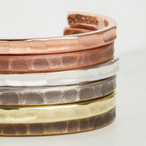 Trench Cuff (Brass / Work Patina / Medium)