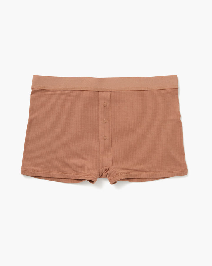 Modal Rib Boxer Brief (Mocha Mousse)