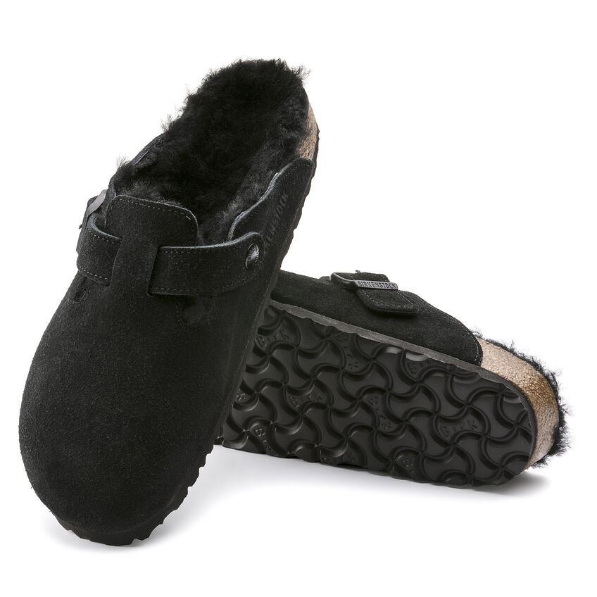 Boston Shearling Suede Leather (Black)