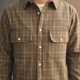 Brother Flannel (Mint/Brown Plaid)