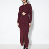 Barbara Dress (Burgundy)