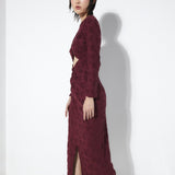 Barbara Dress (Burgundy)