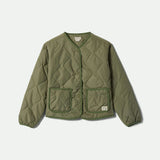Delilah Quilted Jacket (Olive Surplus)