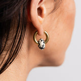 Jupiter Earrings: Green Aventurine