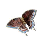 Hand-painted Swallowtail Butterfly Claw Hair Clip: Baby Blue - Limited Edition
