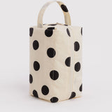 Dopp Kit (Cream and Black Polka Dot)