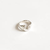 Horseshoe Ring in Sterling Silver: 6