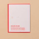 Olive Everything About You Letterpress Food Love Card- Made in USA