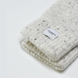 Ribbed Cashmere Wool Knitted Glove (Light Grey)