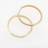 Large Hoop Earrings in Gold