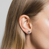 Flower Studs in Sterling Silver