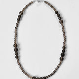 Avery Necklace - Smoky Quartz: Sterling Silver