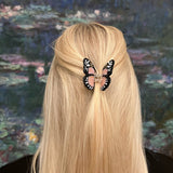 Hand-painted Mini Monarch Claw Hair Clip | Eco-Friendly: Pink