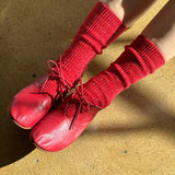 Winter Sparkle Socks (Poinsettia)