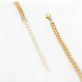 Chunky Curb Chain Necklace in Gold