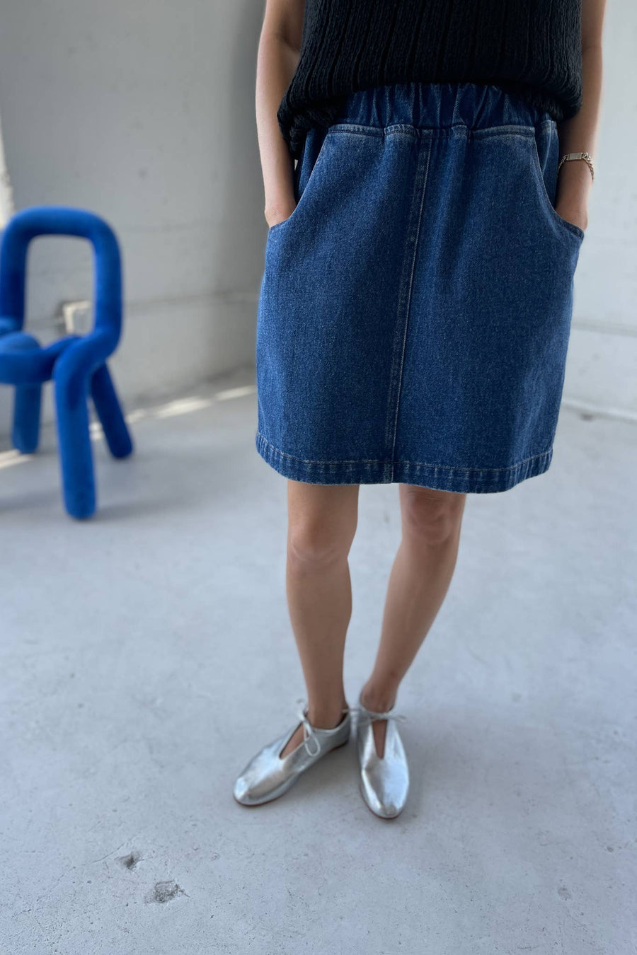 CITY SKIRT  (Denim)