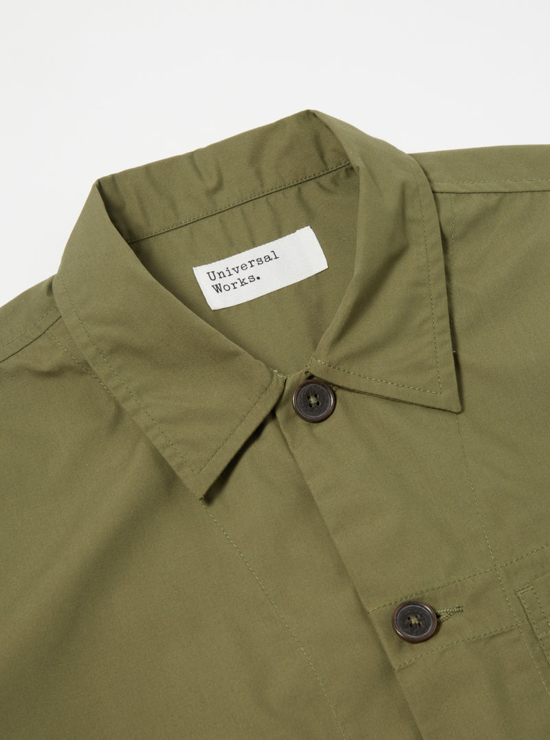 Tech Overshirt in Olive Recycled Poly Tech
