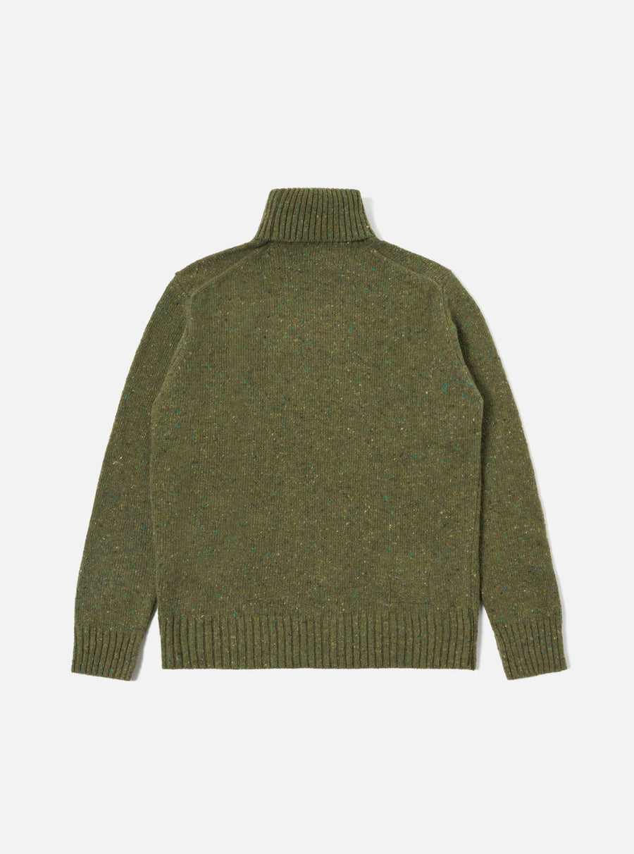 Roll Neck Sweater (Olive)