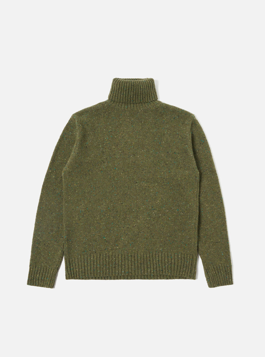 Roll Neck Sweater (Olive)