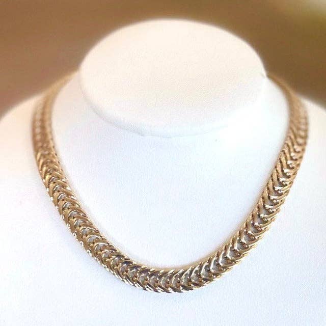 Woven Links Necklace