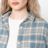 Judy Soft Brushed Faded Flannel (Faded Blue)