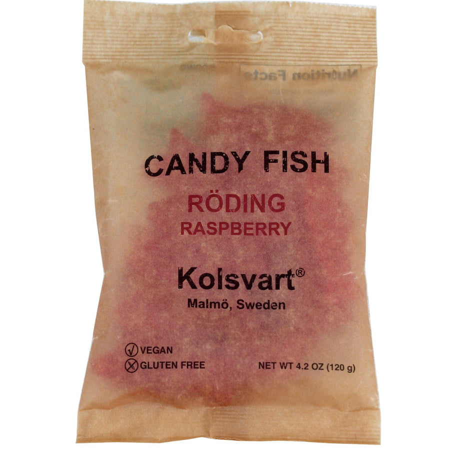 Raspberry Swedish Fish - 4.2oz (120gm)