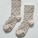 Patterned Sneaker Socks (Polka Dot Blue/Navy)
