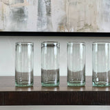 Handblown Mexican Highball Glasses - Clear: With Gift Box