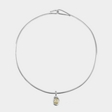Amina Necklace (Sky/Sterling Silver)