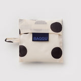 Baby Baggu (Cream and Black Polka Dot)