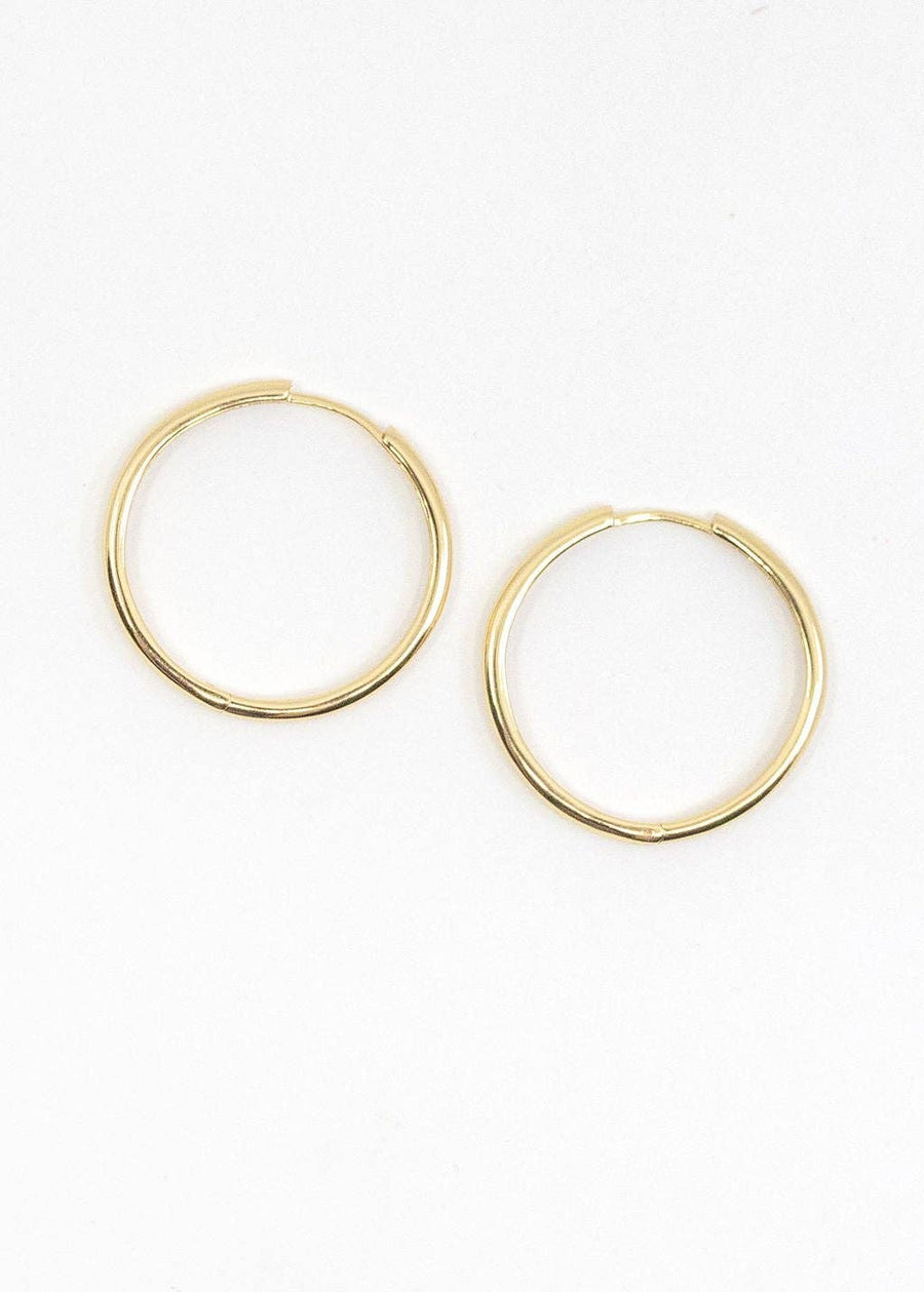 Large Hoop Earrings in Gold