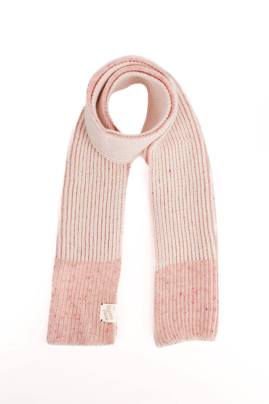 U.S. Ragg Wool Scarf: Cherry Blossom Tweed