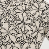 Black Kantha Flower Road Shirt